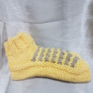 New Hand Knitted Size 5-6 Slipper